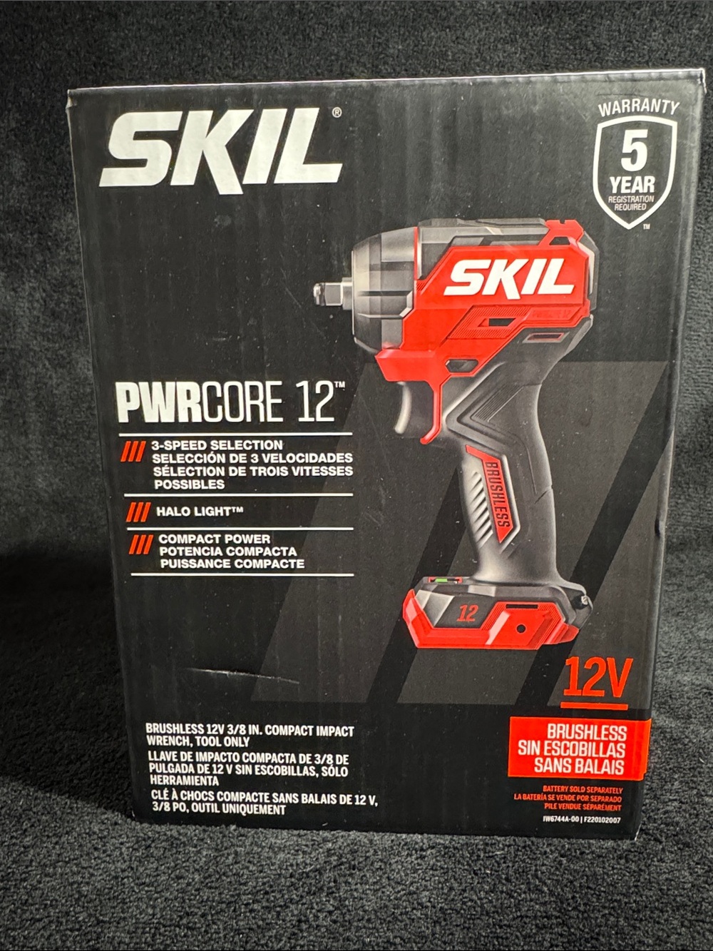 12V PWRCORE 12 Compact Impact Wrench - Red & Black
